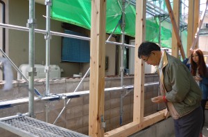 上棟式に出席してくれたお父さん